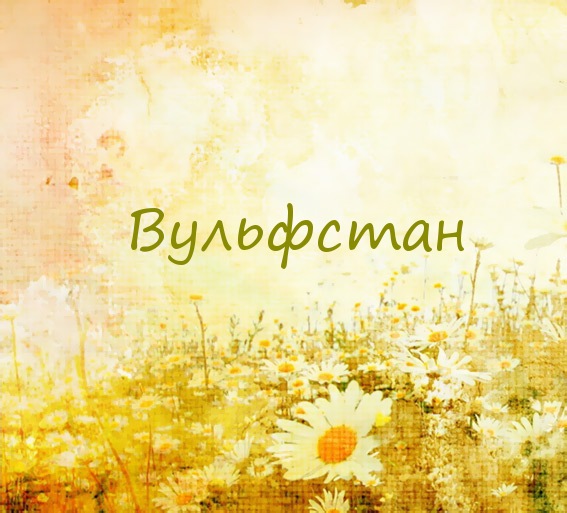 Вульфстан на картинке с ромашками для авы