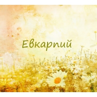 Евкарпий на картинке с ромашками для авы